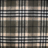Flanelle matelassée à carreaux Carolina gris vert