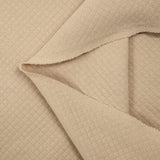 Jersey matelassé 100% coton petits losanges beige