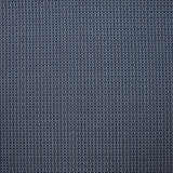 Popeline polycoton imprimée géométrique bleu fond blanc