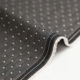 Popeline polycoton jacquard à chevrons et losange fond gris