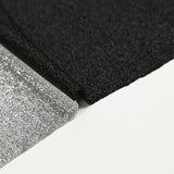Jersey lamé argent rayure noire