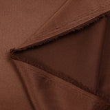 Satin polyester uni Inès marron