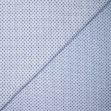 Coton tissé teint imprimé soleil noir fond bleu