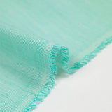Voile de coton tissé-teint Abbie rayure blanche et menthe