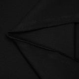 Polo de punto de algodón negro azabache