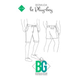 Patron de couture Homme : Bermuda le Play-boy