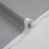 Popeline polycoton jacquard Mathew gris fond blanc