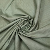 Coton imprimé pois 1mm fond tie and dye vert sauge