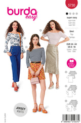 Patron Burda n°5730 : Top