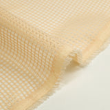 Voile tissé teint quadrillage chair