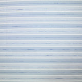 Popeline polycoton jacquard rayure blanche, gris-bleue et bleue marine doupionnée