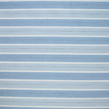 Popeline polycoton jacquard rayure blanche, bleue et noire doupionnée