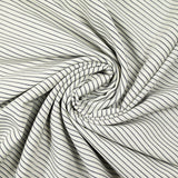 Voile de coton tissé-teint rayure bleue et blanche