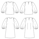 Patron de couture Blouse-Robe DAHLIA
