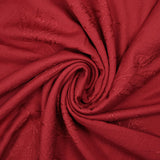 Crepe de viscosa Lily follaje ladrillo bordado