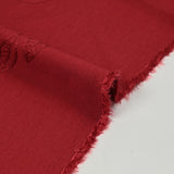 Crepe de viscosa Lily follaje ladrillo bordado
