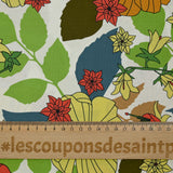 Coton élasthanne Liv orange
