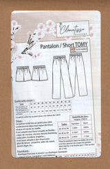 Patron de couture Pantalon/Short TOMY