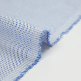 Popeline polycoton tissée-teinte géométrique bleu