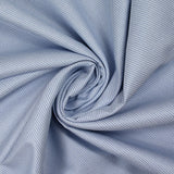 Popeline polycoton tissée-teinte géométrique bleu