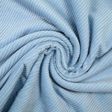 Velours de coton côtelé bleu clair