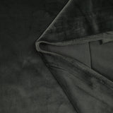 Dark gray soft velvet jersey