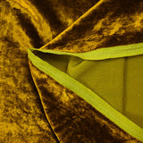 Velours de soie et viscose mordoré