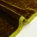 Velours de soie et viscose mordoré