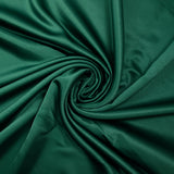 Satin polyester uni Inès vert forêt
