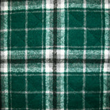 Bottle green Adèle checked quilted flannel