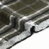 Flanelle matelassée à carreaux Adèle kaki