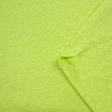Maille de polyester chinée et mouchetée vert chartreuse