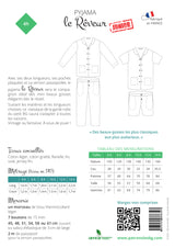 Patron de couture Junior Pyjama le Rêveur
