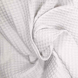 Coton 100% nid d'abeille gris perle