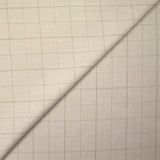 Coton à carreaux fond beige clair