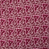 Coton batik imprimé Jodhpur fond lie de vin