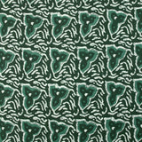 Coton batik imprimé Jodhpur fond vert foncé