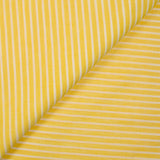 Coton fin tissé-teint rayé 6mm fond citron