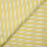 Coton fin tissé-teint rayé Amandine fond jaune