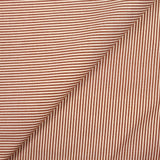 Coton fin tissé-teint Sophie rayé 2mm fond bordeaux