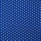 Coton imprimé étoile 1cm bleu électrique