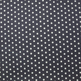 Coton imprimé étoile 1cm gris