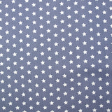 Coton imprimé étoile 1cm gris clair