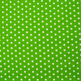 Coton imprimé étoile 1cm vert pistache