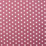 Coton imprimé étoile 1cm vieux rose