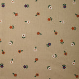 Coton imprimé les fleurs de Sophie fond beige