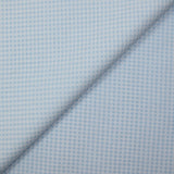 Coton imprimé minis pois ciel fond blanc