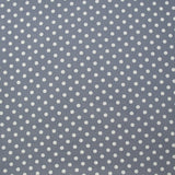 Coton imprimé pois 6mm gris