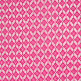 Coton indien imprimé Bangalore rose fond blanc