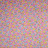Coton liberty ® 150th Sadie Rose, bleu, jaune et rose au mètre